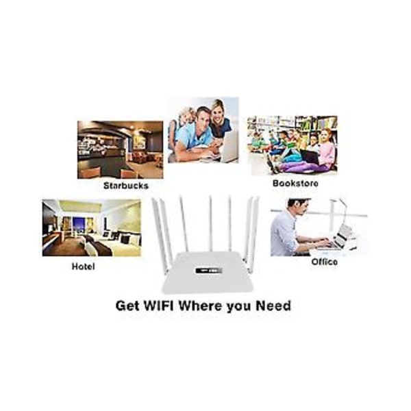 7 Antennin Wifi-reititin Langaton reititin 2.4g 300mbps /valintatila Wifi Reer 7 Korkean vahvistuksen antennia (