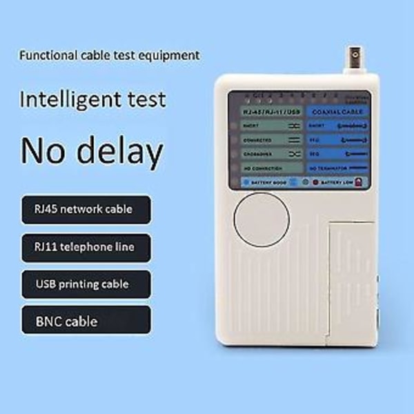 Rj11 Rj45 Usb Bnc Lan Nettverkskabel Tester Fjernstyrt Lan Kabel Tracker Detektor 4 I 1 Rask Tester Til