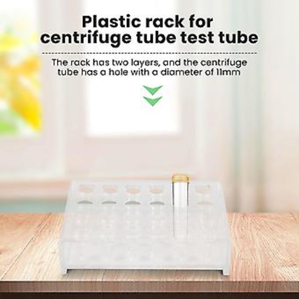 1,5 ml Centrifugrör 11 mm Dia Rörställ D 24 Hål