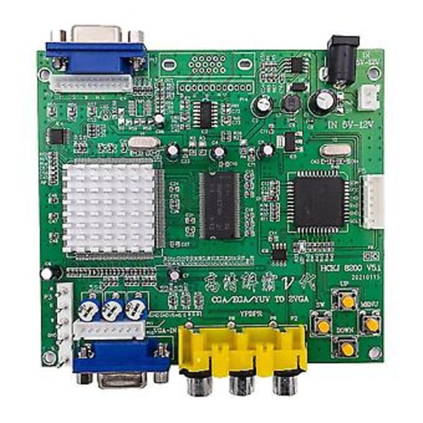 Spill Cga///rgb Til Vga Utgang Hd Video Konverteringskort For Spillmonitor Til Crt Lcd Pdp Projektor