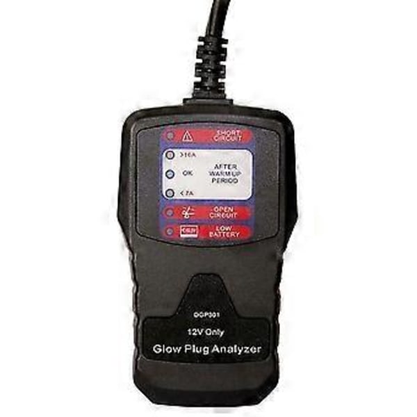 12V Automotive Gløderørsanalysator Gløderørstester LED Diagnostisk Værktøj Tester