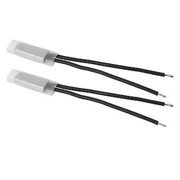 2 stk. KSD9700 Termisk Kontakt, Normalt Lukket Temperaturkontrol Termostat, 125℃ Termisk Beskyttelse for Overophedningsbeskyttelse, Let at Installere & Holdbar