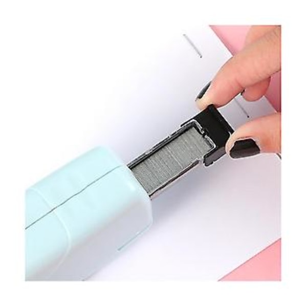 Bärbar Mini Elektrisk Häftapparat Set Söt Häftapparat Är Lämplig För Fami