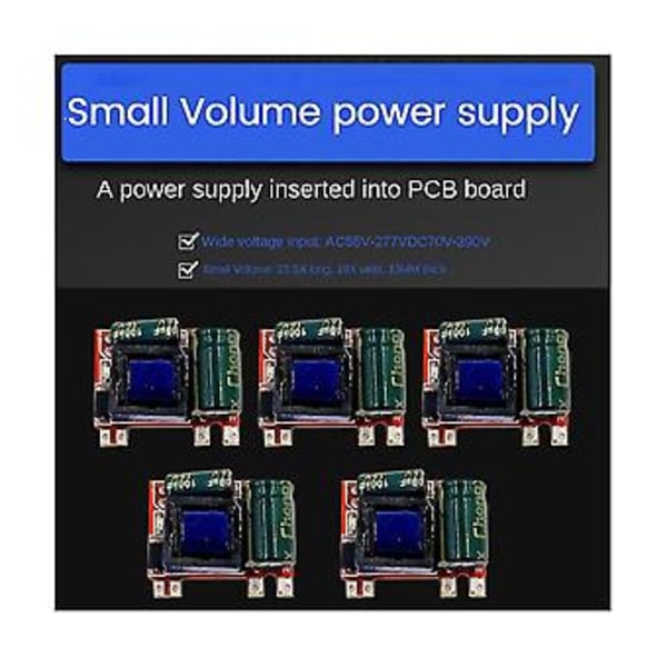 5st 5V 600mA Isolerad Switchmodul AC- Nedstegsmodul Till 5V