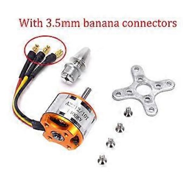 2212 1400KV Børsteløs Motor+30A ESC+SG90 Servoer+8060 Propel til FPV RC Fly Flyvemaskine