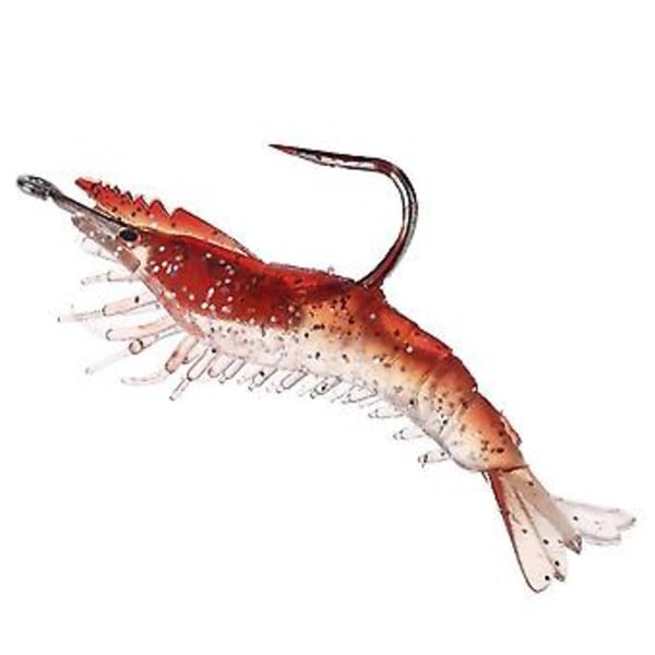 3 stk. 6 cm/3 g Kunstig Fiske Lokkemad Bionisk Reje Blød Agn Fiskegrej Selvlysende Lumino