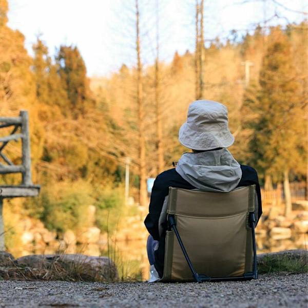 Fällbar strandstol, utomhus fällbar strandstol, resestol, stöd kudde strand solstol ryggstöd, lämplig för camping