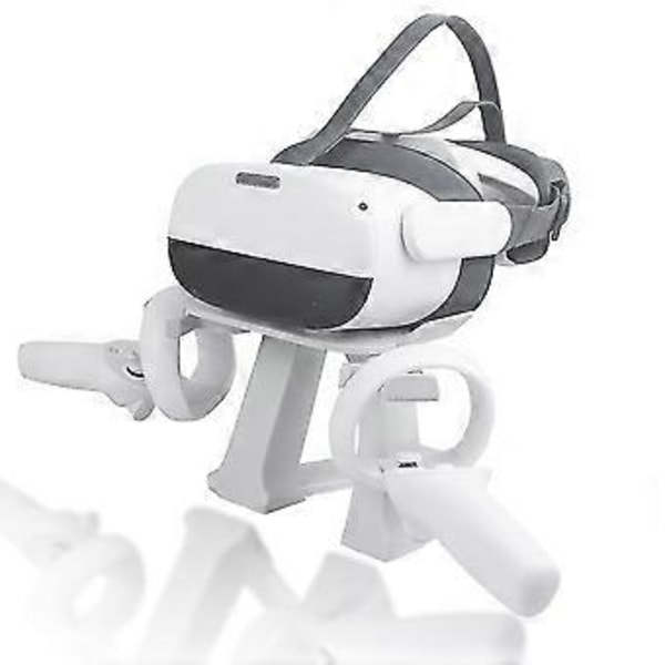 VR-kuuloketeline Neo4 Quest1/2 -kuulokkeille, näyttöteline peliohjaimen säilytysteline - musta