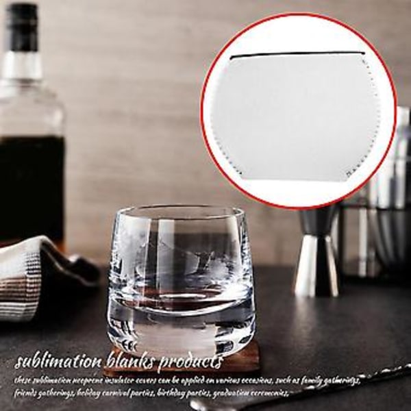 10 st Sublimerings Vin Glas Ärm Neopren Vin Glas Ärm Sublimering Neopren Isolator Skydd