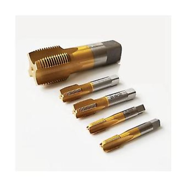 1 stk. NPT Rørgevindtappe, Konisk Rørgevindtap, Rørskruegevindtappe NPT 1/4, Cobalt Conta