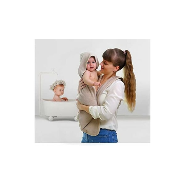 Kammad bomull baby badhandduk Huva Förkläde Handduk Absorberande Barnkappa med Huva Handduk Mjuk Baby Handduk Nyfödd Present