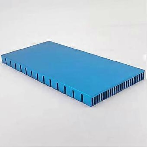 Högkvalitativ Kylfläns 150X74X10MM Mobiltelefon Kylning Kylfläns Skärspår Blå Aluminium Kylfläns