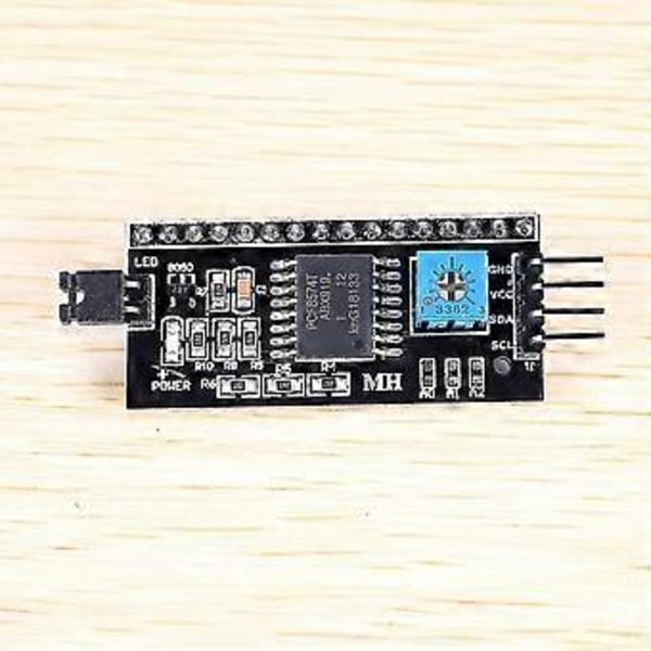 Iic I2c Twi Spi -liitäntäkorttimoduuli Pcf8574t 1602 LCD 2004 LED:lle