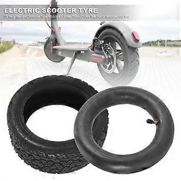10 tums elscooter däck 85/65-6.5 Innerslang/ytterdäck för G-booster/g2 Pro cykeldelar, rak