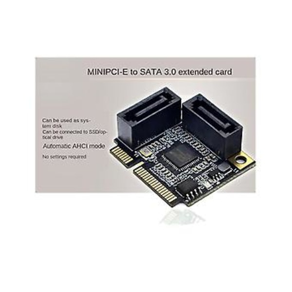PCI-e PCI til 2 porte SATA 3.0 konverter SSD HDD SATA3 controller udvidelseskort SATA multiplikator kort