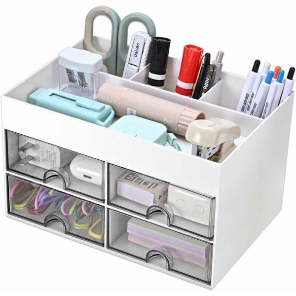 Desk organizer with compartments for accessories - Practical drawers for perfect desk organization