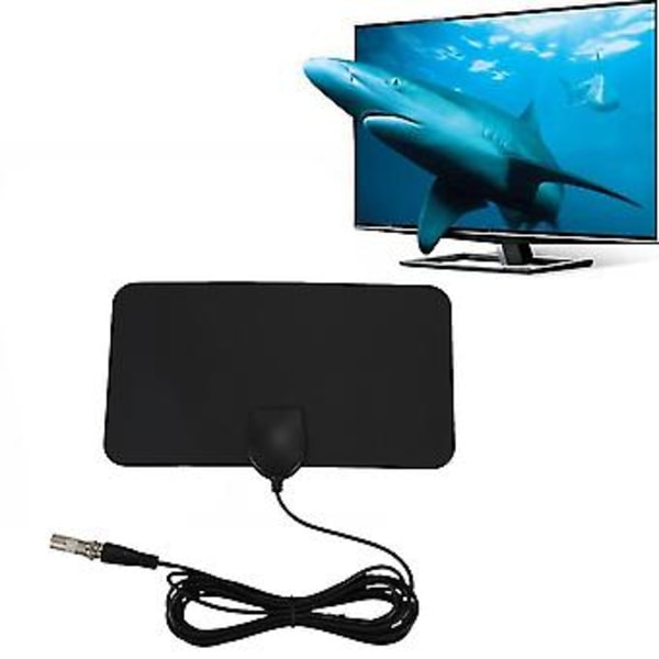 Flat HD Digital Innendørs Zoom TV Antenne HDTV 50 Miles Rekkevidde Tvfox VHF UHF DVB