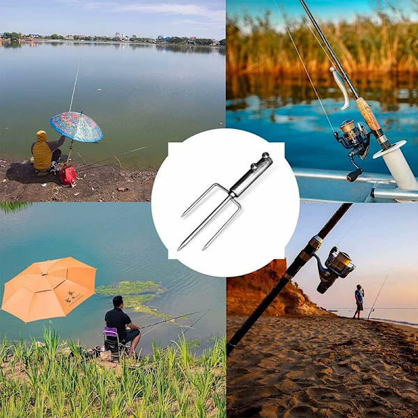 Parasol-jalusta 3:lla irrotettavalla säädettävällä maapiikillä aurinkovarjoille Ankkurit sateenvarjotelineeseen