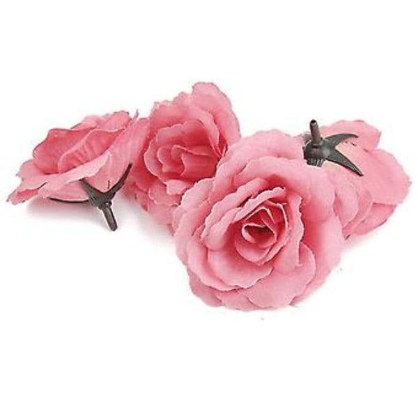 20 stk. Kunstig Blomsterhode Corolla DIY Bryllupsdekorasjon Diameter 65mm - Rosa