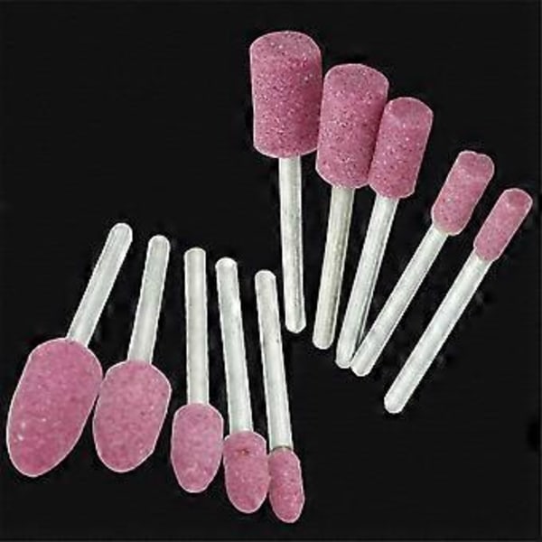 100 ST/Låda Slipsten Polering Sliphuvud Elektrisk Borr Bits Hjul 4-10mm för Borr Roterande Verktyg 3mm