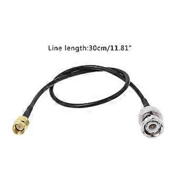BNC Hann til SMA Hann Plugg RG174 Koblingskabel RF Koaksialmonteringsadapter