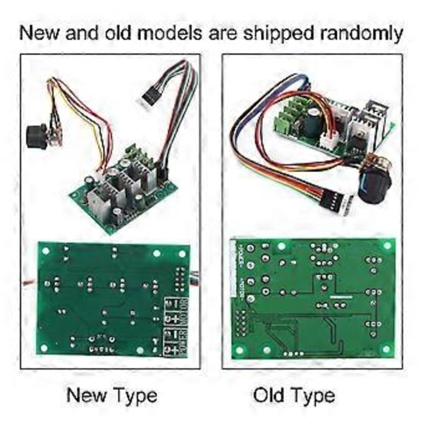 DC 6V-60V 30A Variabel Hastighed Motorstyring Driver Kontrol Med Digitalt Display