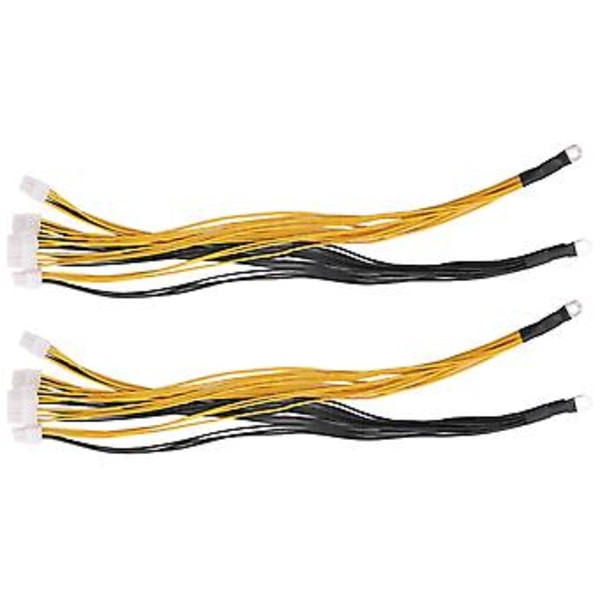 2 kpl 6-nastainen liitin palvelinkaapeli Pcie Antminer S9 S9i Z9:lle P3 P5 -tuelle