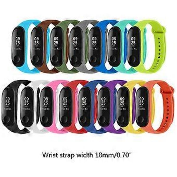 Hikinauha Silikoni Hihna Hienkestävä Xiao mi Mi Band 4 3 Älykellon Rannekoruihin
