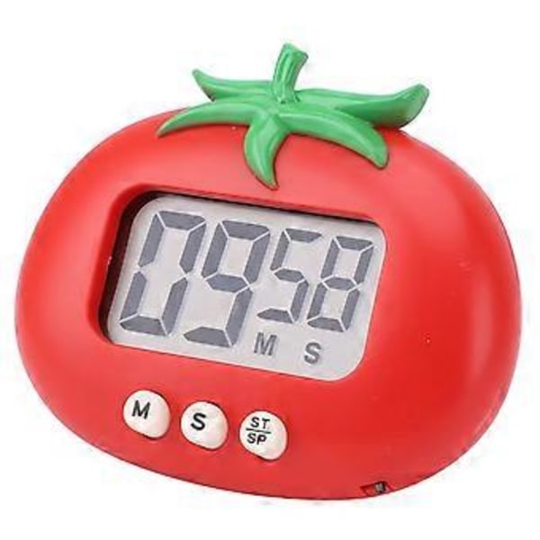 Tomat Digital Timer för Barn: Högljudd Magnetisk Nedräkning för Lärande & Matlagning
