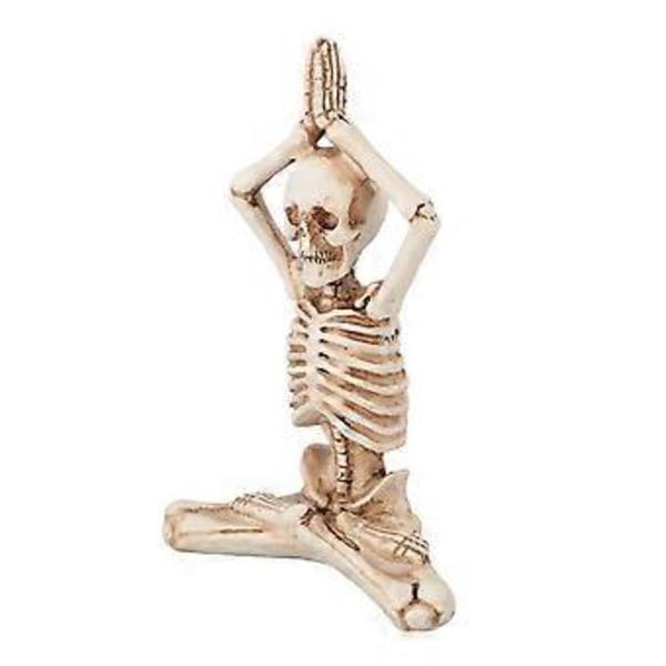 Abstrakt Resin Skelet Statue: Festlig Skeletindretning til Skrivebord og Boligdekoration