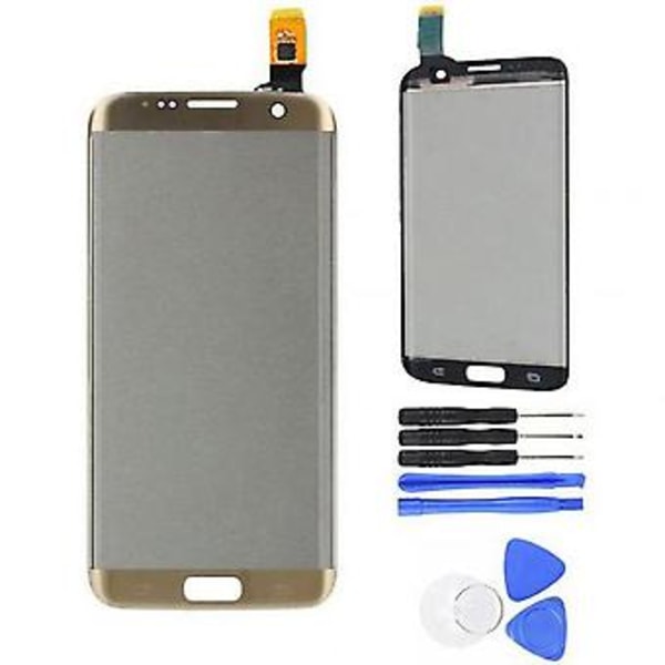 Til Galaxy S7 Edge G935 Kontakt Skærm Digitizer Glas Med Værktøj Guld
