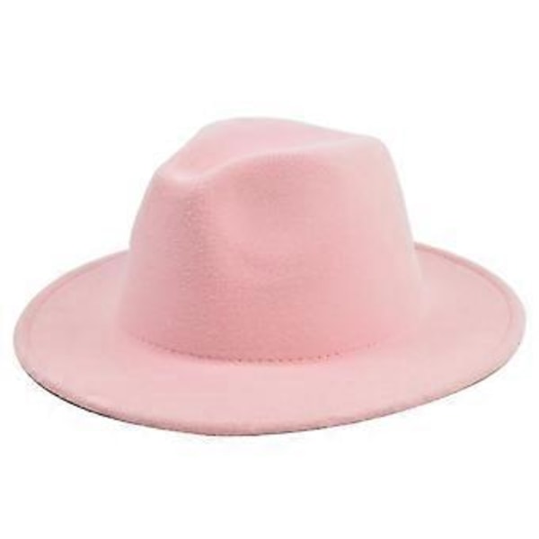 Mode jazzhatt ullhatt dam vår och höst vinter ull retro stor brätte hatt svart cylinderhatt europeisk och amerikansk jazzhatt