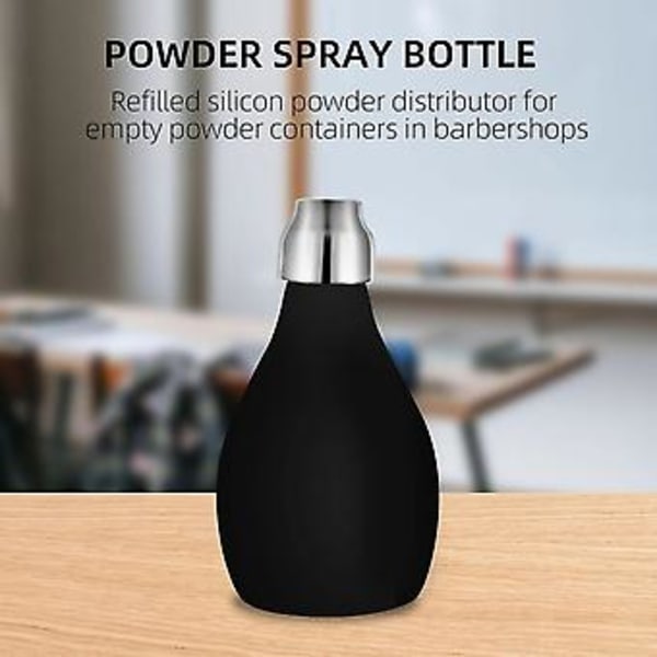 Pudersprayflaska, Påfyllningsbar Silikonpuderdispenser Tom Puderbehållare För Barberare, Hållbar