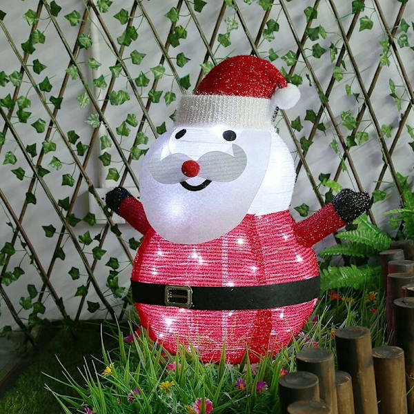 Jul LED, Pere Christmasl Utomhus, Jul LED Ljus SChristmasman, Fällbar och Infällbar, IPX65 Vattentät, Trädgårdsdekoration 5