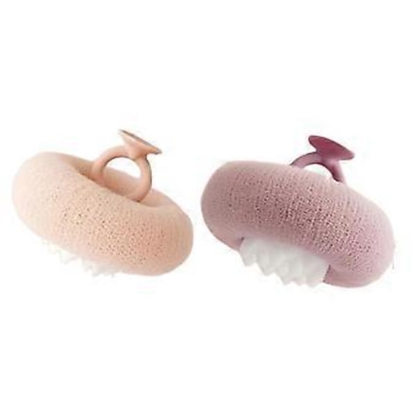 2-pack Supermjuk Solros Sugpropp Badboll, Loofah Svamp Exfolierar Effektivt, Essential, C