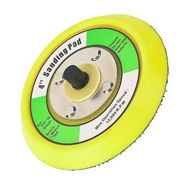 4in Pneumatisk Slibemaskine Slibepude - Selvklæbende Skiveplade til Sandpapir Polering, Holdbar & Nem at Installere, Perfekt til Glat Finish &