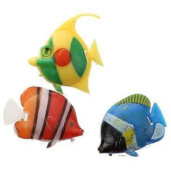 10x Flydende Kunstig Dekoration Fisk Dekoration Dekorativt Akvarium Fisketank Tilbehør