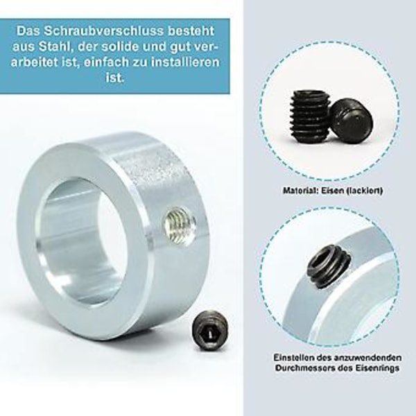 Sæt med 4 justeringsringe 20 mm - til sækkevogn, sækkevognshjul