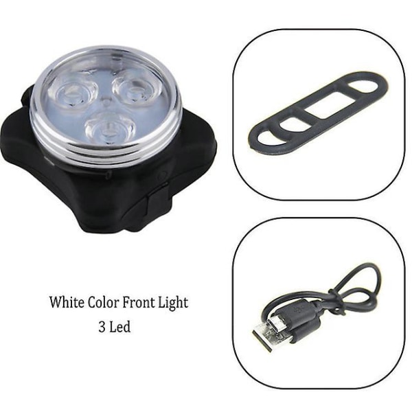 Led Skateboard Lys Led Longboard Lys Front Og Bak Usb Lading