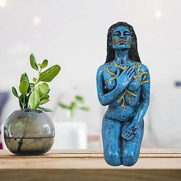 Gudinna av läkning Skulptur Läkningsserie Knäböjande Självkärlek Spökgudinna Skulptur Dekor Hand-p