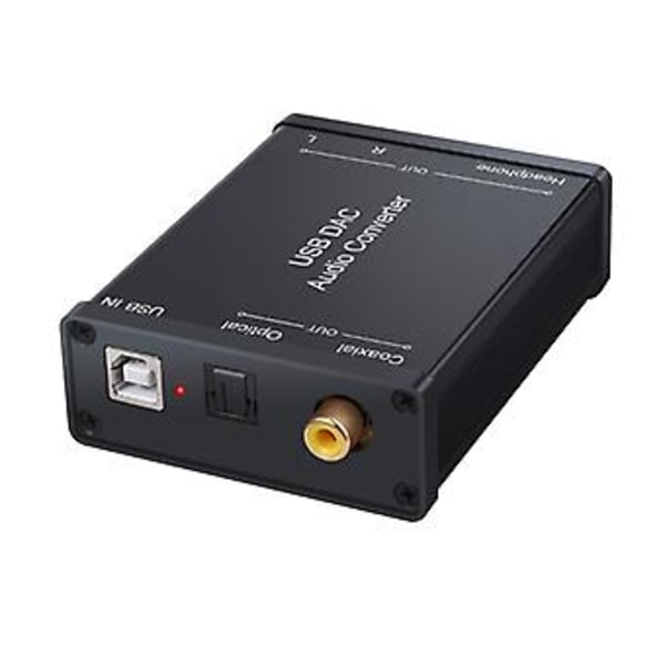 USB DAC-konverter USB Lydkortadapter Oppgraderer Lydsystemets Utgang
