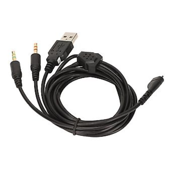 Hodetelefonkabel 3 i 1 Plugger Erstatning Gaming Headset Ledning med Lys for Steelseries Arctis 3 5 7 Pro 2 meter