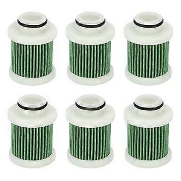 6 stk. 6D8-WS24A-00 Brændstoffilter til F40A F50 T50 F60 T60 F70 F90 - Benzinmotor Marine Udenbordsfilter 40-115 hk