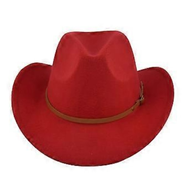Filthat retro imitation fårehat cowboyhat bælte uldhat national hætte retro jazzhat