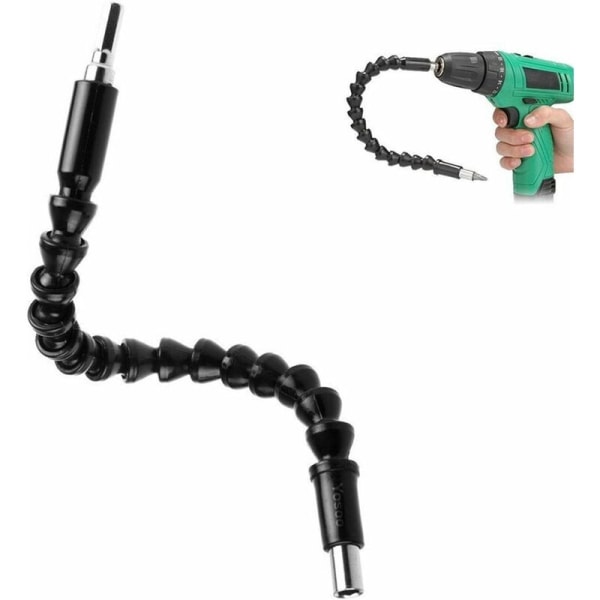 Flexibel universal för skruvmejslar, borrar, idealisk för mekaniskt arbete eller allmänt underhåll, 295 mm, svart