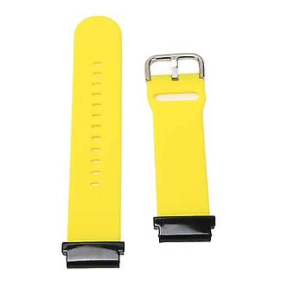 Ersättningsarmband 20mm Vattentätt Mjukt Snabbfäste Silikon Klockarmband för Garmin Fenix 7S Gul
