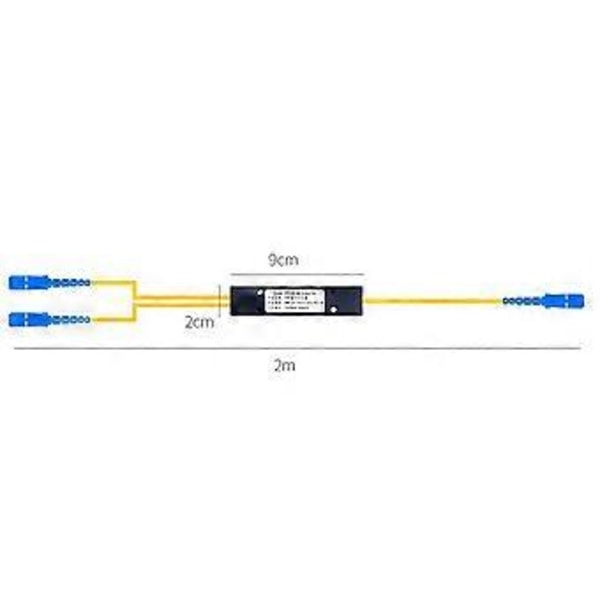 1 Punkt 2 Konisk Fiberoptisk Splitter Skjøteboks Splitter SC Port FTTH Fiber Hjem Kald Tilkobling