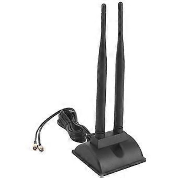 2,4g/5g Dual-band Antenne med 2 meter Forlængerkabel 6db Magnetisk Base Trådløst Netværkskort Wifi S