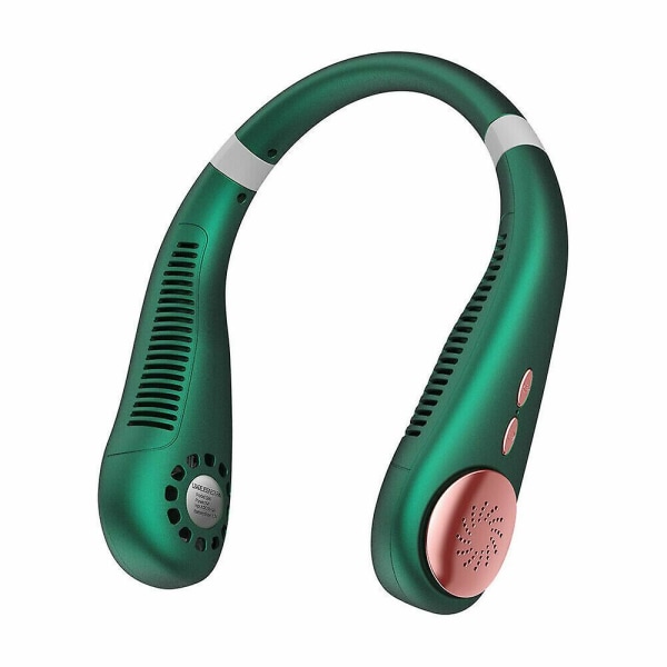 Bærbar USB Halsventilator - Genopladelig Bladløs Halsbånd Lazy Hals Hængende Køler