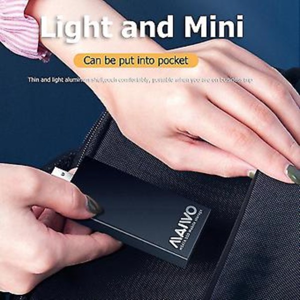 USB 3.0 til mSATA SSD Ekstern Kabinett Legering Bærbar Mobil S Drive Boks 2T Minne